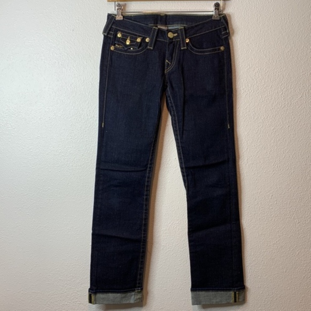 True Religion Women’s Joey extra long 28” inseam boot cut jeans